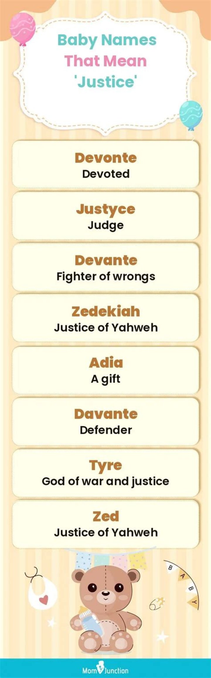 15+ Baby Names That Mean Justice