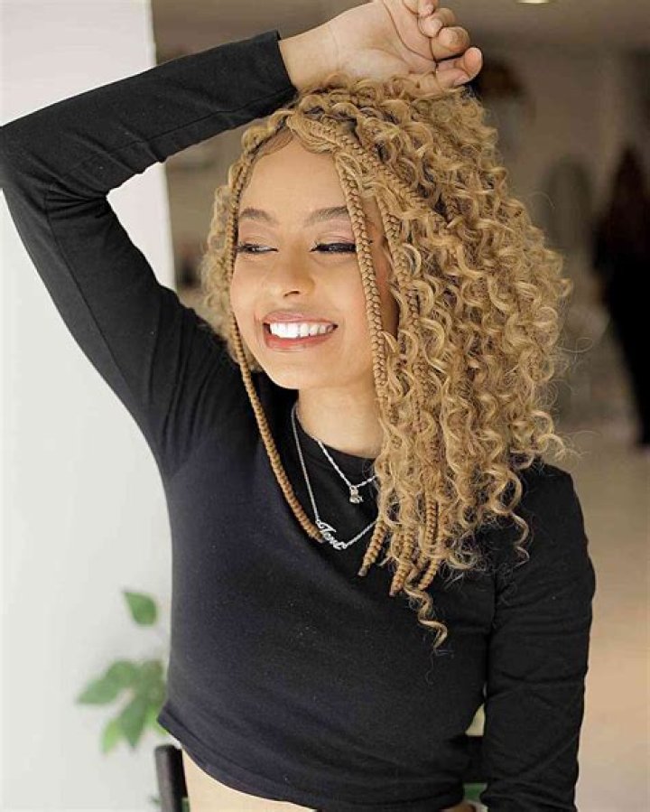 24 Blonde Box Braids For A Summer Reset