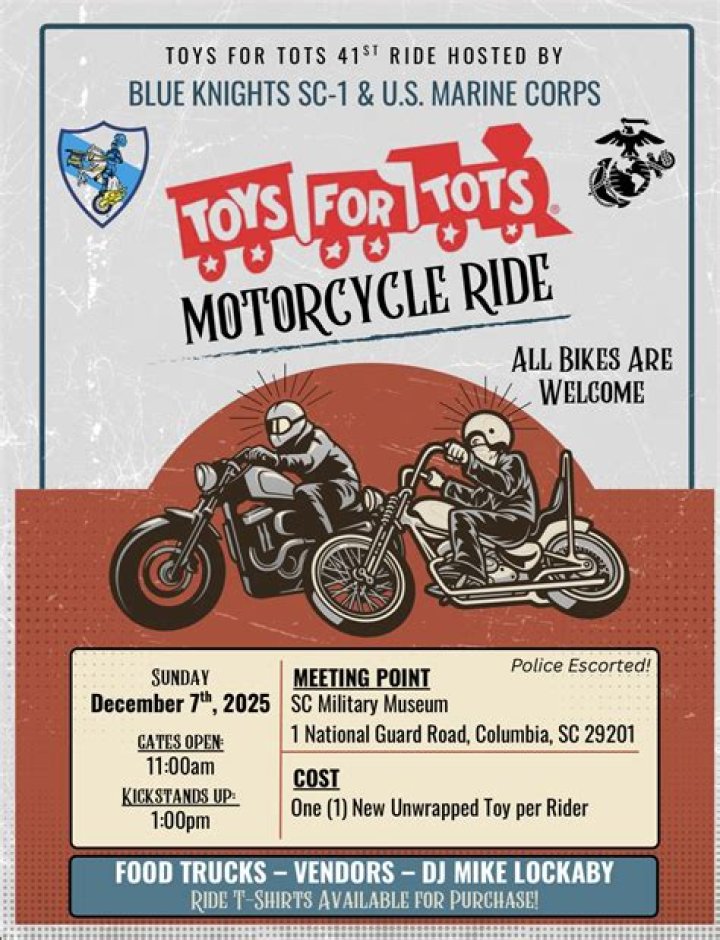 34th annual Toys for Tots Motorcycle Run