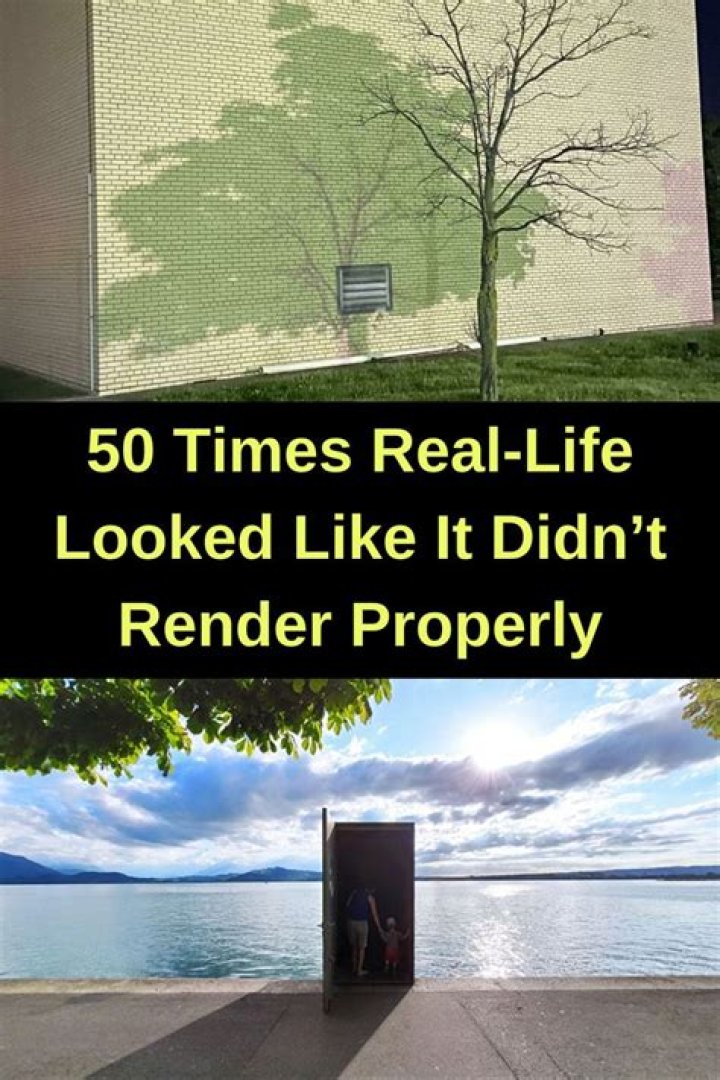 35 Pictures That Show Real Life Didn't Render Properly