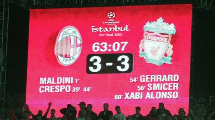 AC Milan - FC Internazionale, Apr 6, 2005 - UEFA Champions League - Match sheet