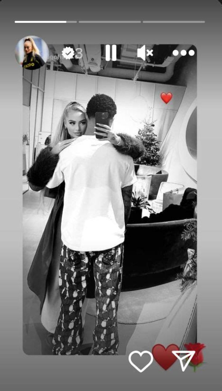 Alisha Lehmann appears to rekindle romance with Premier League star as they cosy up at New Year's Eve bash