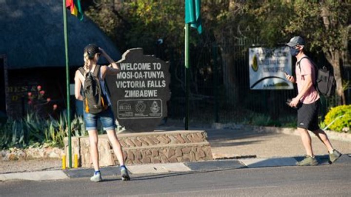 An Australian tourist has gone missing in Zimbabwe’s famous Victoria Falls park, officials say