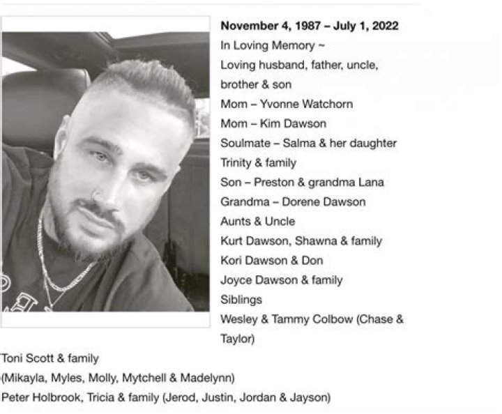Andrew Dawson Obituary 2022: In loving memory of Andrew Dawson