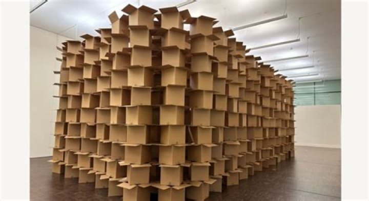 Are moving stacks of cardboard boxes art?