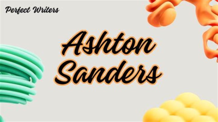 Ashton Sanders Net Worth 2024