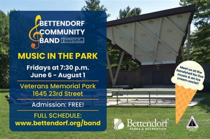 Bettendorf Park Band to perform ‘Music from the Heartland’