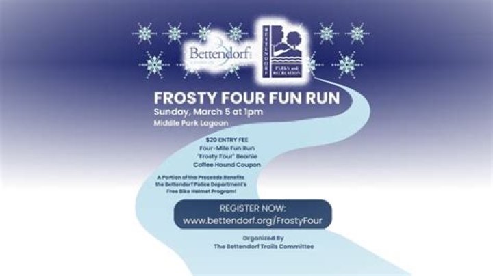 Bettendorf to host annual Frosty Four Fun Run