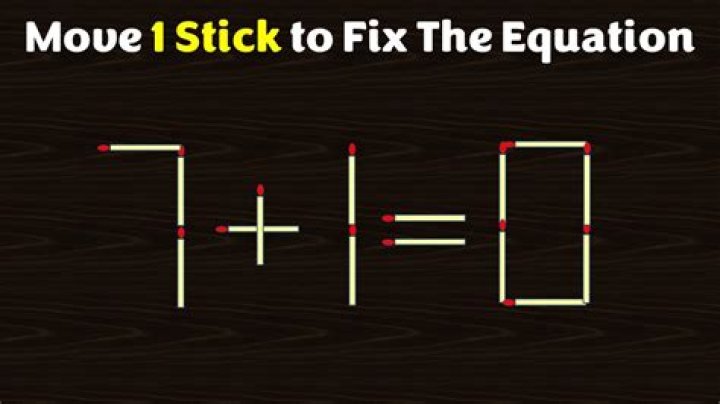 Brain Teaser: How can you Fix the Equation 5×1=3 by Moving 1 Stick?