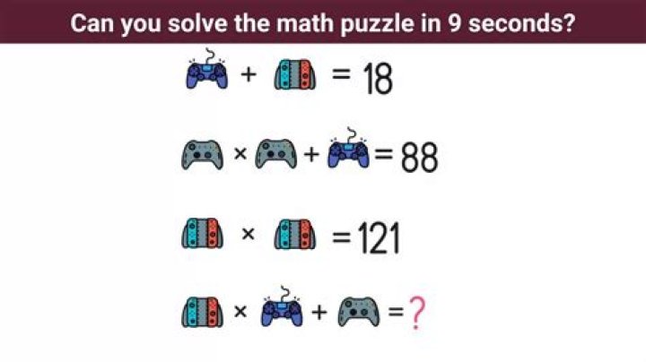 Brain Teaser IQ Test: Solve this Tricky Math Puzzle
