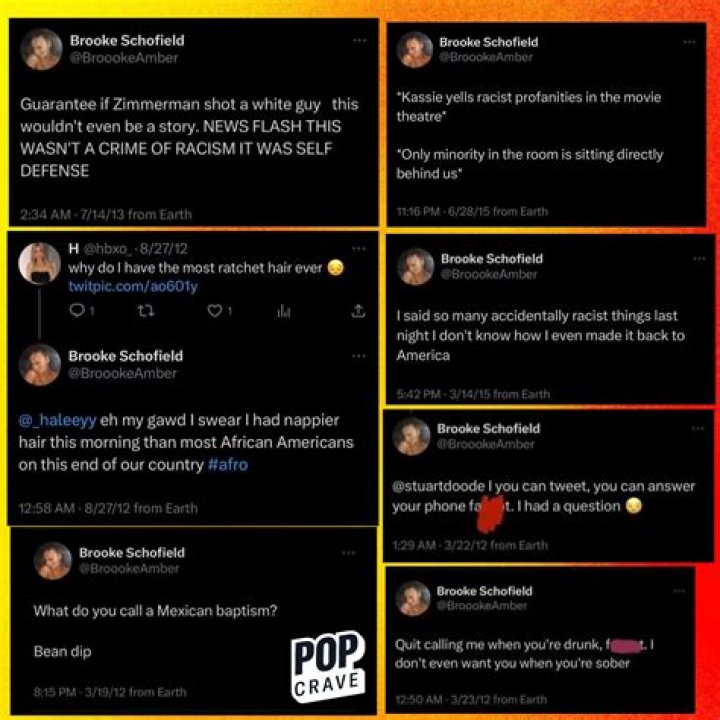 Brooke Schofield Exposed For Allegedly Making Racist Tweets