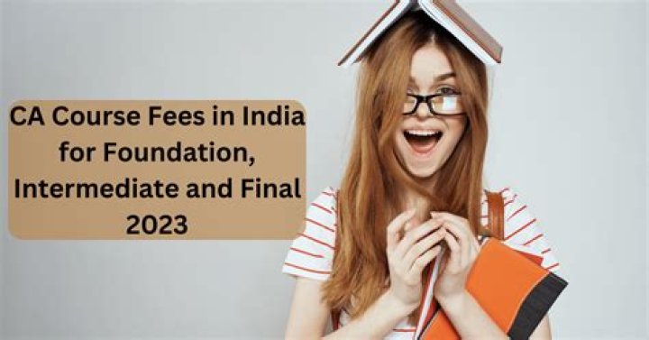 CA Course Fees in India for Foundation, Intermediate and Final 2023