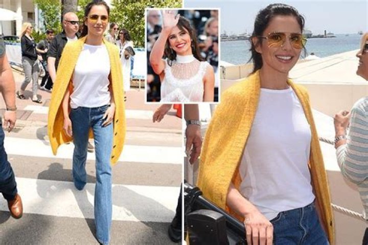 Cheryl looks relaxed in casual jeans and a white T-shirt after wowing in sheer gown at Cannes