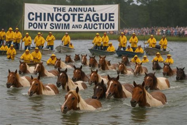 Chincoteague’s pony swim canceled for first time since World War II; pony auction to be conducted online