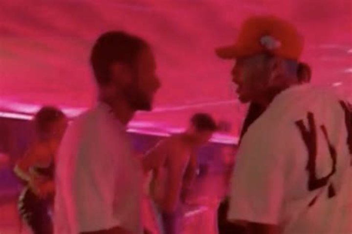 Chris Brown Argues With Usher in Video Before Alleged Fight