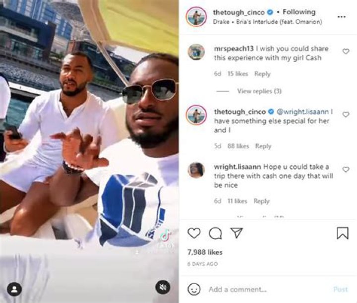 Cinco Holland hints that some Love Island stars are using Cashay for fame