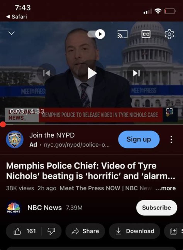 Clinton police chief ‘angry beyond words’ after Tyre Nichols videos released