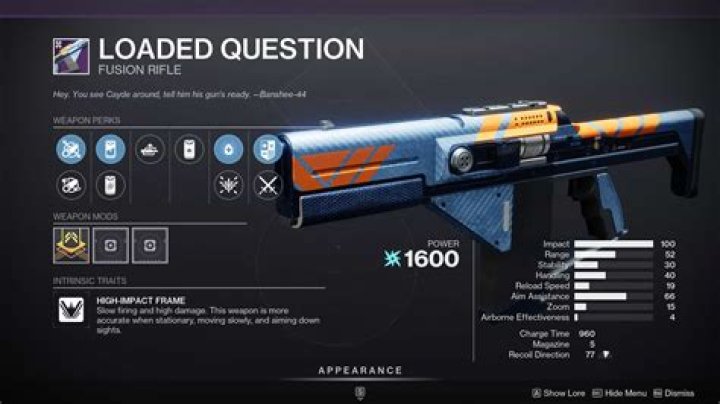 Destiny 2: Loaded Question God Roll Guide