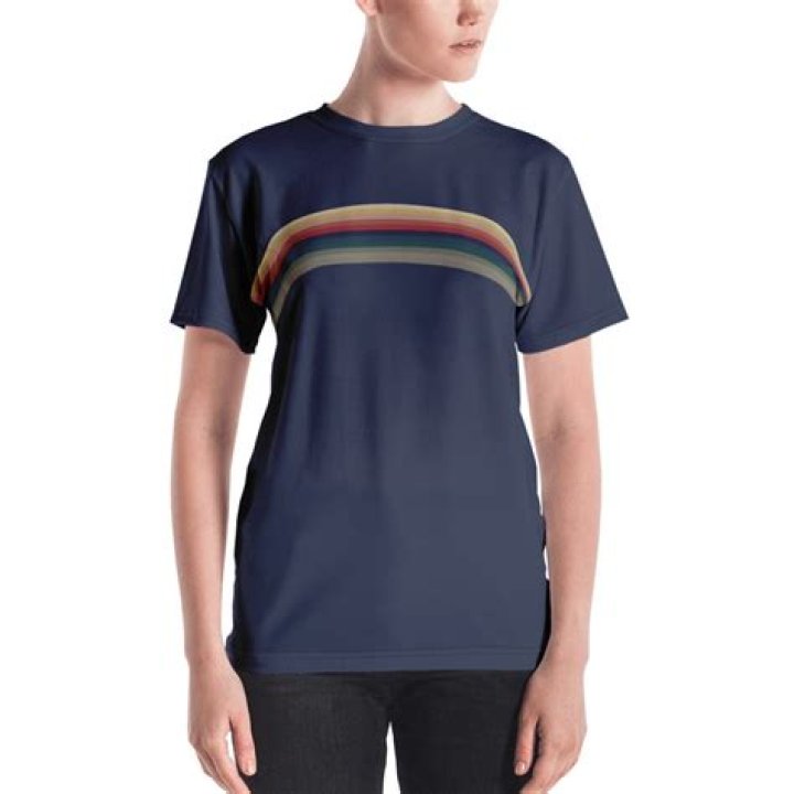 Doctor Who 2018 cast & crew t-shirt features a rainbow Tardis and 13th Doctor stripes
