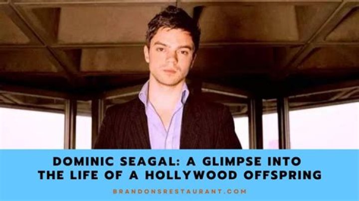 Dominic Seagal: A Glimpse Into The Life Of Steven Seagal's Son