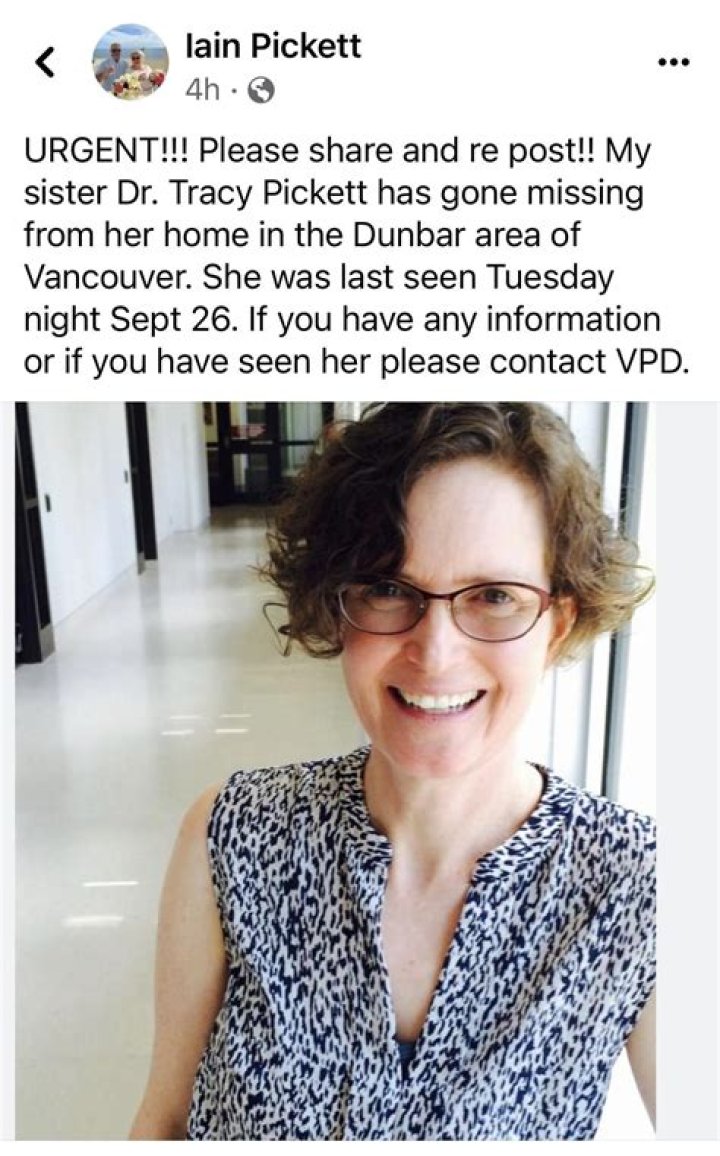 Dr. Tracy Pickett Death News: Missing Vancouver, BC Woman Found Dead by Suicide in Southlands Neighborhood