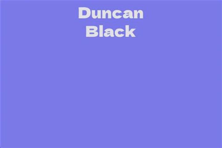 
Duncan Black
Net Worth
