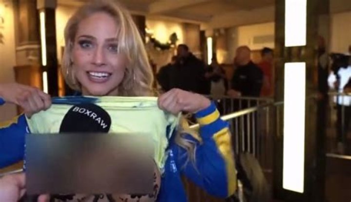 Ebanie Bridges covers modesty in topless Christmas shoot as stunning boxing star launches OnlyFans page