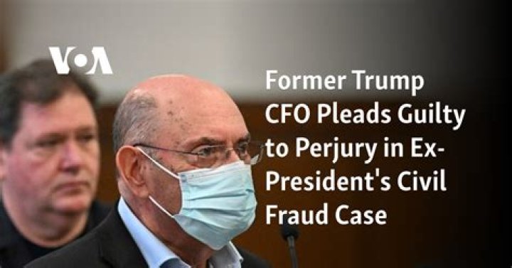 Ex-Trump Organization CFO pleads guilty to perjury charges