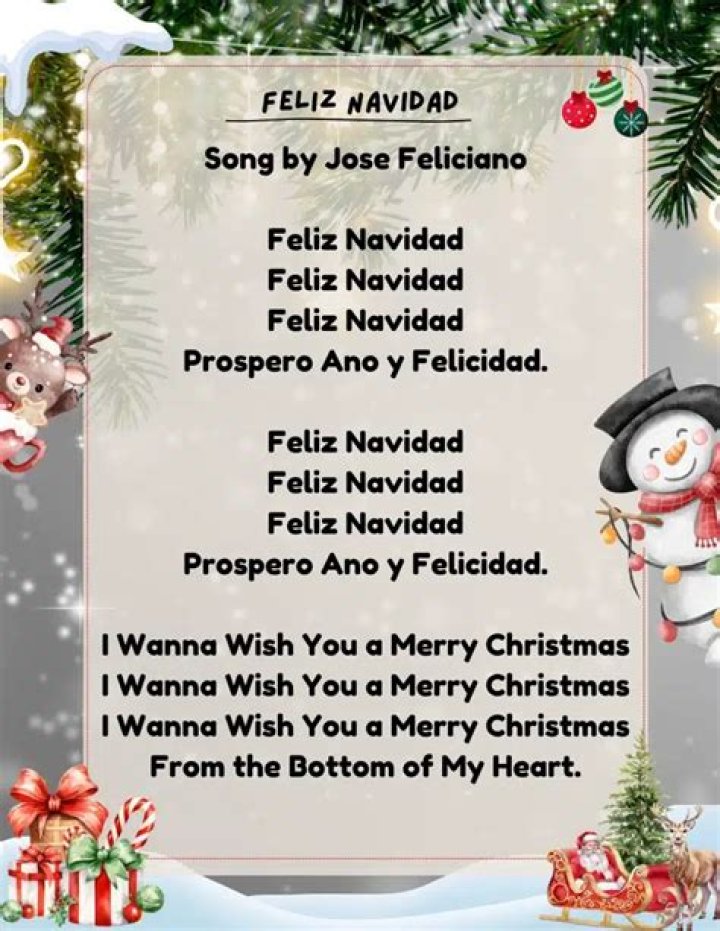 Feliz Navidad Lyrics - Feliz Navidad Translations