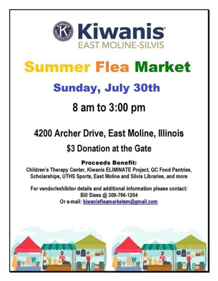 Find treasures at Kiwanis Summer Flea Market