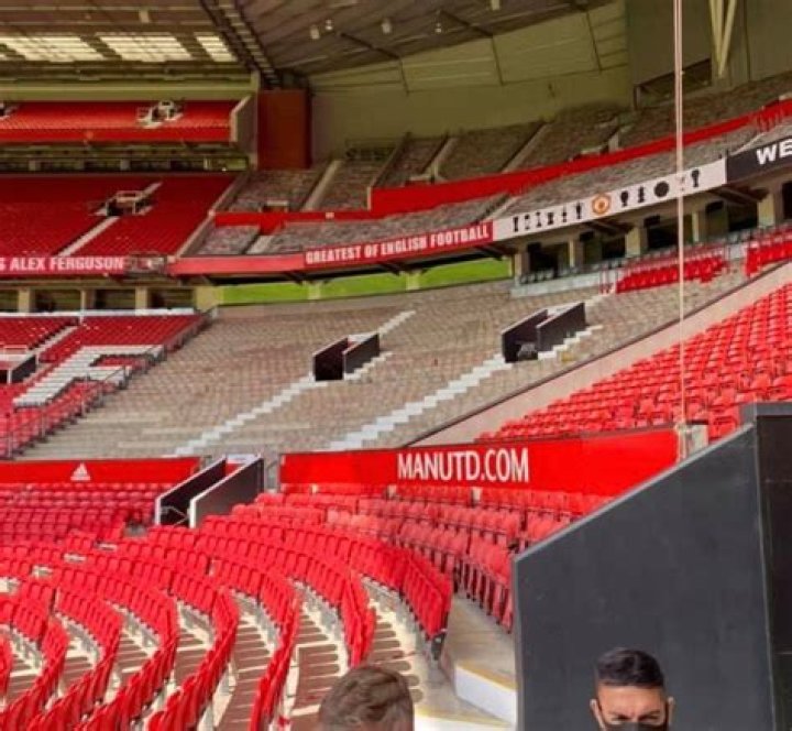 First picture of Old Trafford after Man Utd begin installing 1,500 rail seats for safe-standing trial