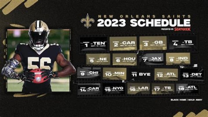 Five takes on the Saints 2023 schedule