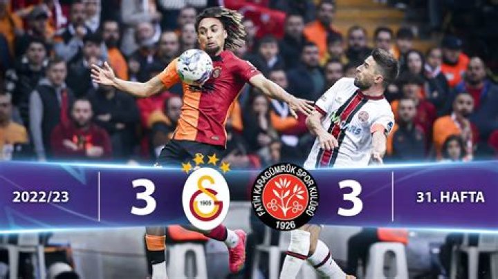 Galatasaray - Fatih Karagümrük, Apr 23, 2023 - Süper Lig - Match sheet