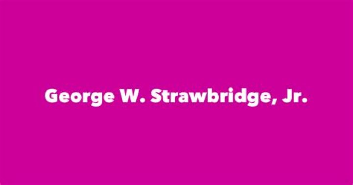 
George Jr Strawbridge
Net Worth
