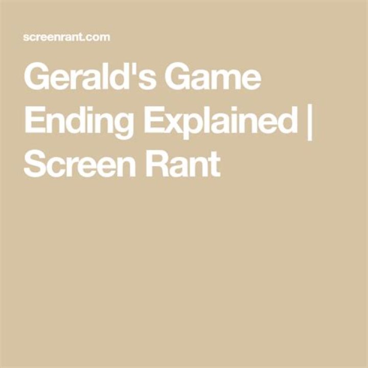 Gerald’s Game Ending, Explained
