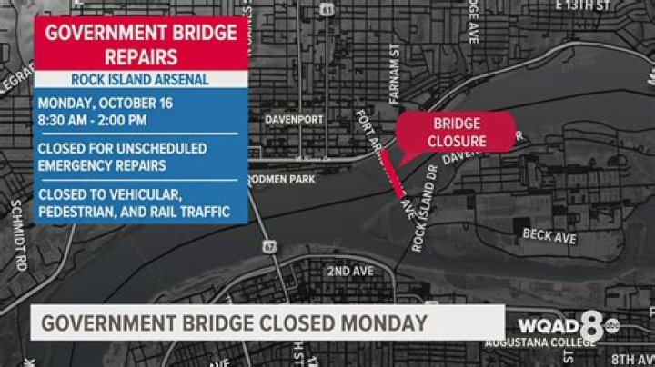 Government Bridge set to close for repairs