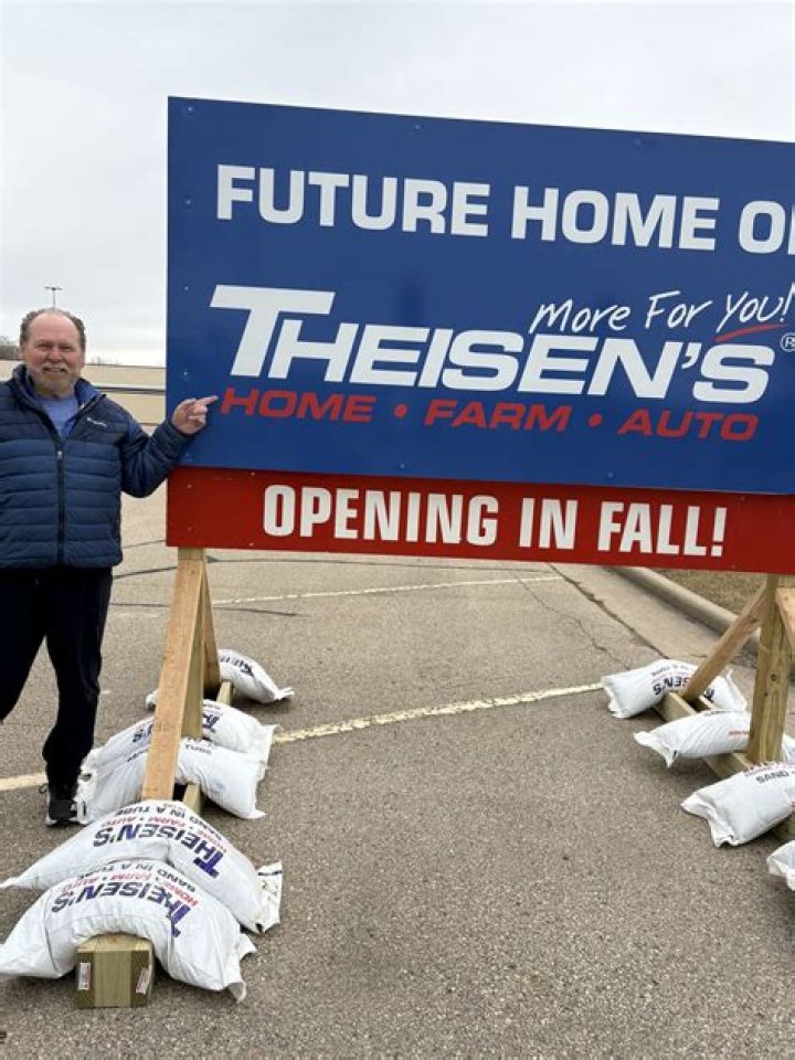 Grand opening of Theisen's Home Farm and Auto