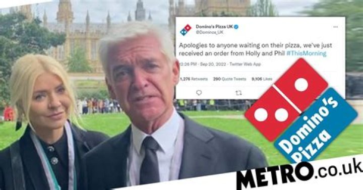 Holly Willoughby and Phillip Schofield mocked by Domino's pizza in savage tweet