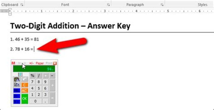 How to add a calculator to microsoft word