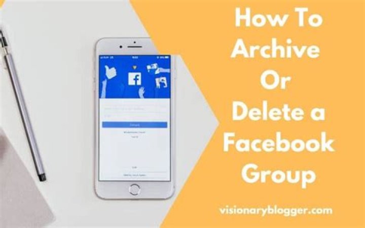 How to archive or delete a facebook group