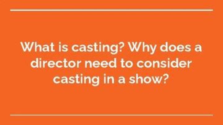 How to cast a play