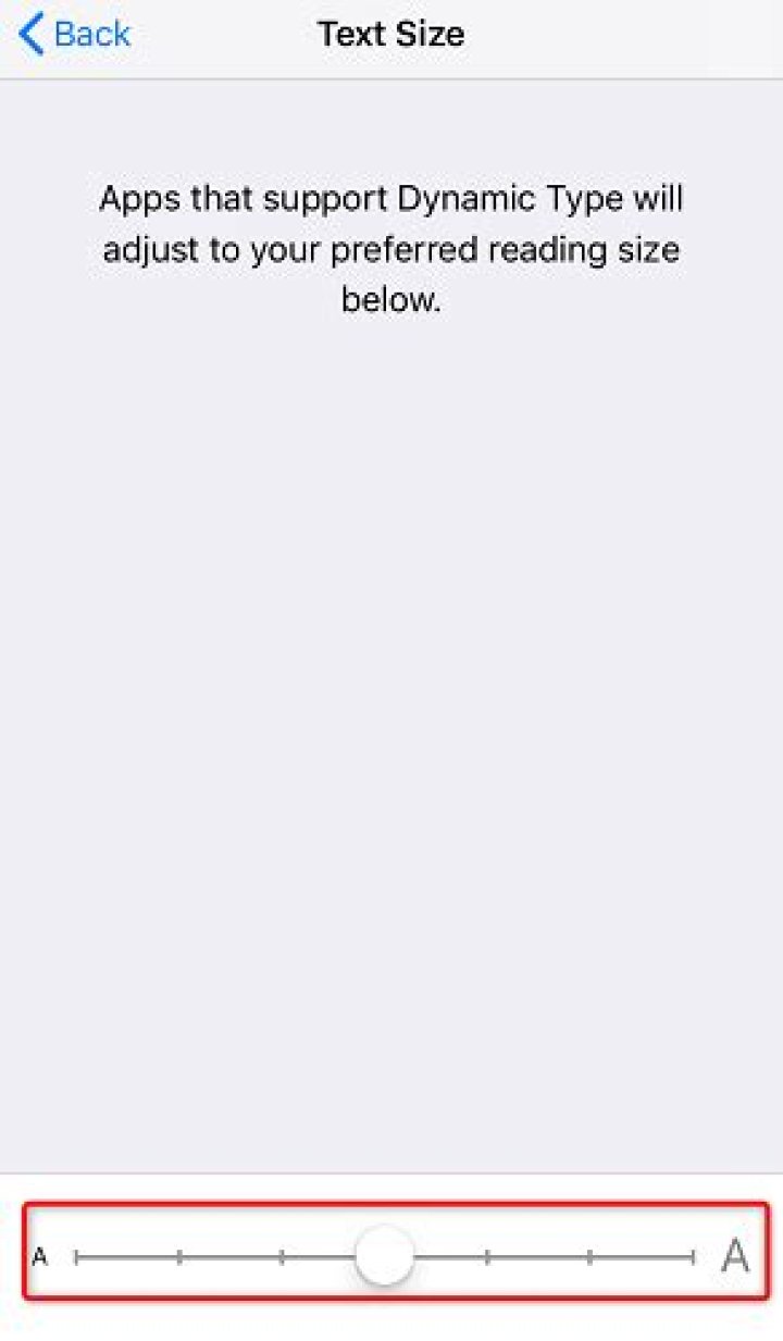 How to change font size on iPhone