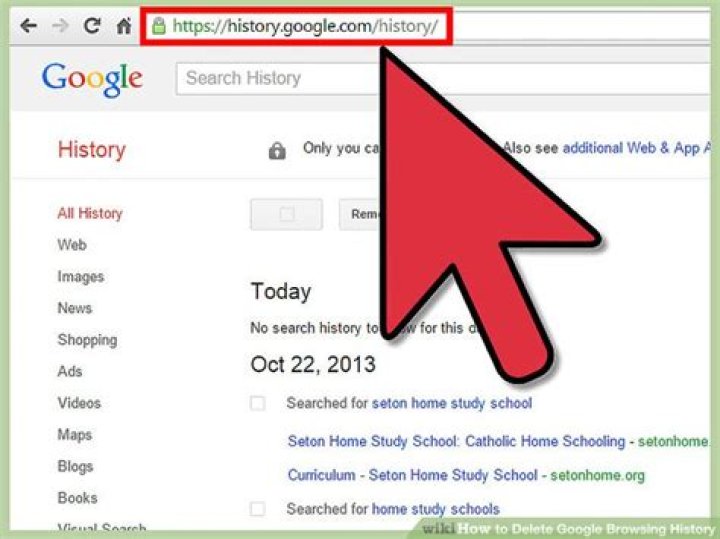 How to clear your google search history