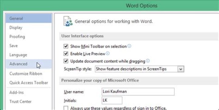 How to control insert/overtype mode in word 2013