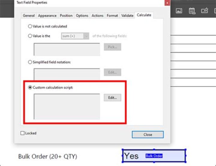 How to create conditional formulas in adobe acrobat