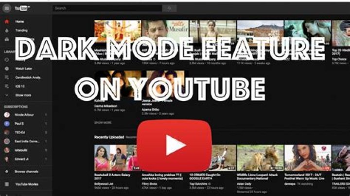 How to Enable Dark Mode in YouTube