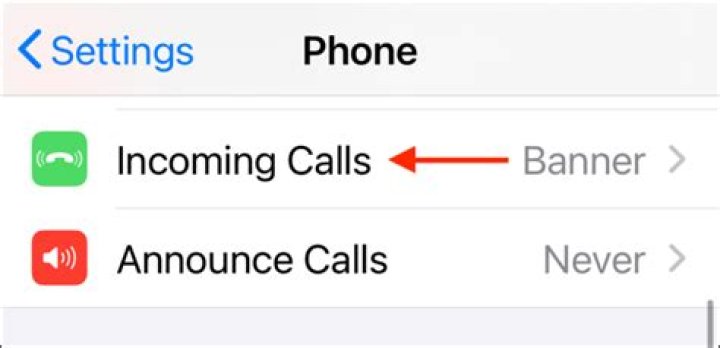 How to enable full-screen incoming calls on iphone