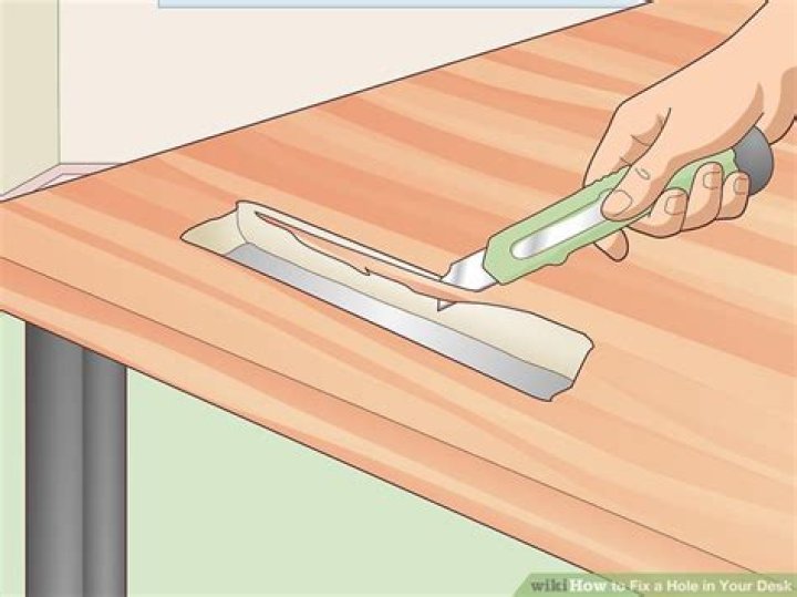 How to Fix a Hole in Your Desk