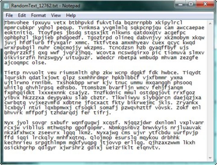 How to generate paragraphs of completely random/gibberish text