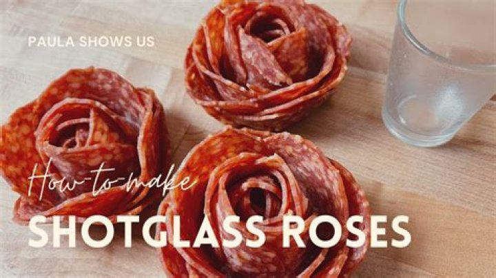 How To Make a Salami Rose Using a Wine Glass